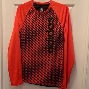 Orange Adidas shirt
